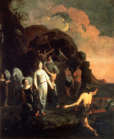 Odysseus en Nausicaa door Thomas de Keyser